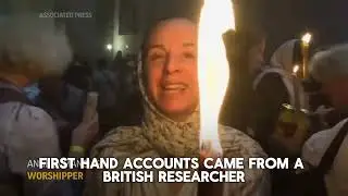 Jesus Spirit Appears In Jerusalem Holy Fire