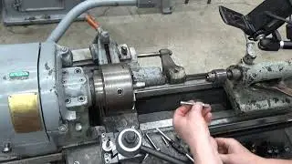 Tapping holes on metal lathe