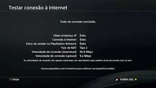 Teste de velocidade do ps4! como funciona?