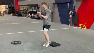 Skater Squat w/ DB Zercher Hold