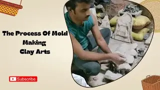 POP Mold Making Process| शाडू माती गणपती बाप्पा|  #artshorts 