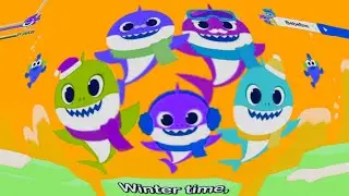 Baby Shark Family Safe from Snowballs ❄️🦈 | Love Winter Time Effects 