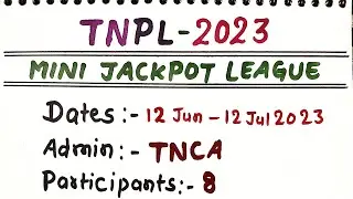 #TNPL2023 | TNPL 2023 PREDICTIONS | TNPL 2023 ADVANCE JACKPOT MATCHES | tnpl today match prediction