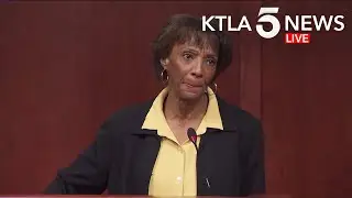 L.A. County DA Jackie Lacey addresses incident at Granada Hills home