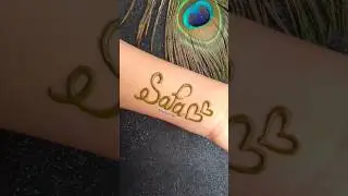 Safa ❤️ name mehndi tattoo ✨ #shorts #youtubeshorts #henna