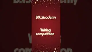 # writing competition #activity #education #educational video #bvs academy #school