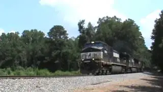 NS 9584 leads NS Train 68W in Carrollton, GA