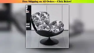 Nordic Single Rotating Sofa Chair Modern Simple Home Living Room Balcony Bedroom Eggshell Chair