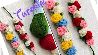 Crochet Rose Bracelet 🌸Tutorial ||ഹെഡ്ബാൻഡ് ആയും നെക്ലേസ് ആയും use ചെയ്യാം 😍