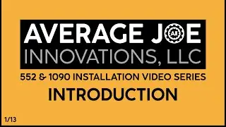 Average Joe 552 & 1090 Fix Kits Installation Series Introduction