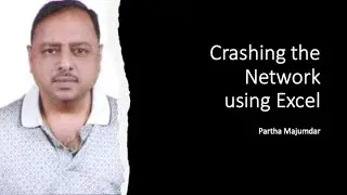 Crashing the Network using Solver in Excel