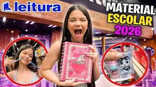 🤩📒 COMPRANDO meu MATERIAL ESCOLAR 2026 - Leitura