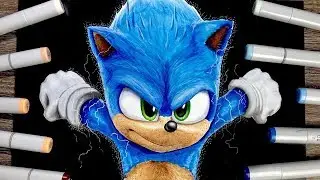DRAWING REALISTIC NEW SONIC DESIGN !