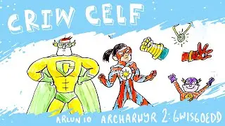 CRIW CELF: Арлунио Арвир 2- Гвисгодд | Урок рисования на валлийском языке