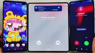 WhatsApp Incoming call& Double WhatsApp Fake call at the Same Time Samsung Galaxy ZFold4+S10=Xiaomi