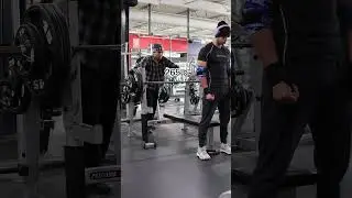Trying Larry Wheels elbow wraps for the first time #shorts #gym #fyp #benchpress #larrywheels #fypシ