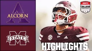 Alcorn State Braves против Mississippi State Bulldogs | Полные обзоры матча | ESPN College Football