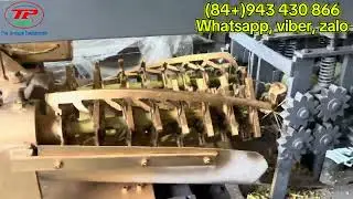 Automatic 2-Stalk Sugarcane Peeling Machine #automaticsugarcanemachine #peelingmachine #sugarcane 