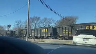 CSX 3406 & 3022 Heading Through Munroe Falls