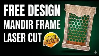 MDF Se Premium Mandir Frame | Free Design File Ke Saath
