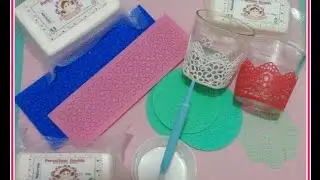 Come fare pizzo  con la porcellana fredda, pasta di mais.