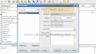 Configuring your web site in LeapFTP