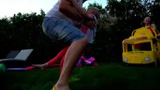 Alice and Dad Fun exercises and Rules of behavior for kids | Best Learning Video for Toddlers