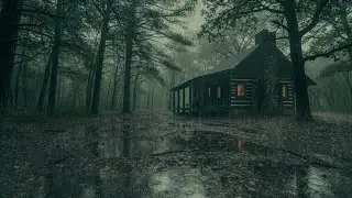 Relaxing Cabin Rain Sounds with Thunder 🌧️ The Sound of Comfort | Sleep, Focus & Serenity 🌙