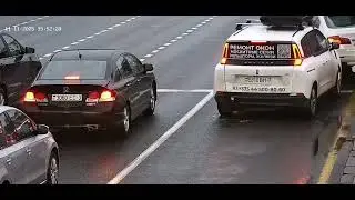 High-speed BMW causes multi-car crash in Minsk, Belarus