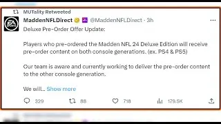 EA FIXED THE MADDEN PRE-ORDER BONUS PROBLEM FOR PLAYSTATION USERS BUT NOT XBOX!!!| MADDEN 24