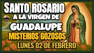 SANTO ROSARIO VIRGEN DE GUADALUPE MISTERIOS GOZOSOS, LUNES 02 DE FEBRERO DE 2026. 46 ROSARIOS.