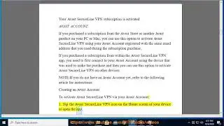 Activate Avast SecureLine VPN on Android