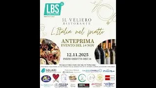 🎙Live streaming n.562 - Anteprima dell’evento del 14 novembre “L’ITALIA NEL PIATTO”