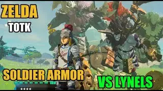 Enhanced Soldier Armor Set vs surface Lynels: Zelda: TOTK