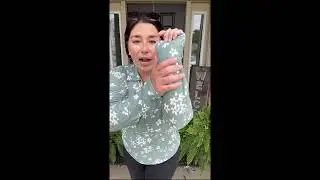 LuLaRoe Courtney Long Sleeve Polo Top Review | Size M