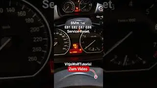 BMW E81 E82 E87 E88 Service Reset Service Zur&uuml;cksetzen #vitjawolf #servicereset