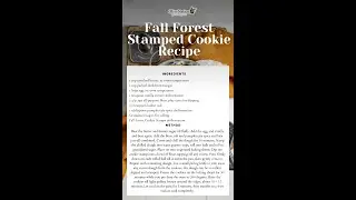 Fall Forest Stamped Cookie Recipe
