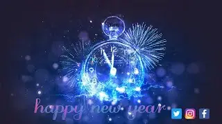 Happy New Year Slider With  Loop Effect & Hover In Slider Revolution 2022 -Website Maker