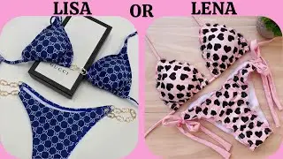 LISA OR LENA SUMMER OUTFITS/ SWIM WEAR🌸LISA AND LENA BIKNI🌸