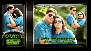 Best 25th Wedding anniversary song Gurmit & Seema manila 2025 Badshah studio manila 096696-74707