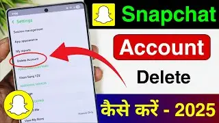 Snapchat account delete kaise kare 2025 | How to delete snapchat account | snapchat id delete kare