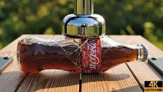 Hydraulic Press vs Glass Bottles &mdash; Shattering ASMR Perfection#asmr #asmrvideo #aiasmr #relaxing