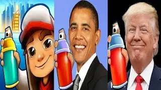 Subway Surfers DINO vs BARACK OBAMA vs DONALD TRUMP Gameplay HD
