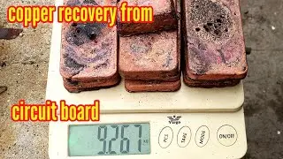 copper recovery from circuit board//How much copper is //there in a scrap circuit board?