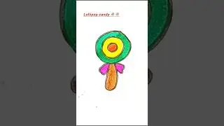 Easy candy drawing #shorts#trending #viral #satisfying #creative #funny #shortsfeed #art#lollipop#yt