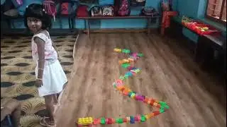 Stepping through blocks#for coordination and  focus#
