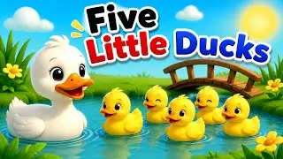 5 Little Ducks ( Learn Numbers ) Nursery Rhymes & Kids Songs