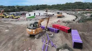 Dunkettle - Construction Timelapse Start to Finish - Little Island Link Road Part 2