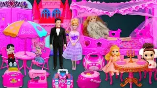 21 Minutes Satisfying ASMR Unboxing Barbie’s Kitchen with Fridge, Stove and Colorful Cooking Tools