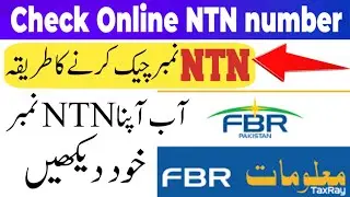 How to check NTN number in Pakistan online | NTN number kaise find krain | what is NTN number